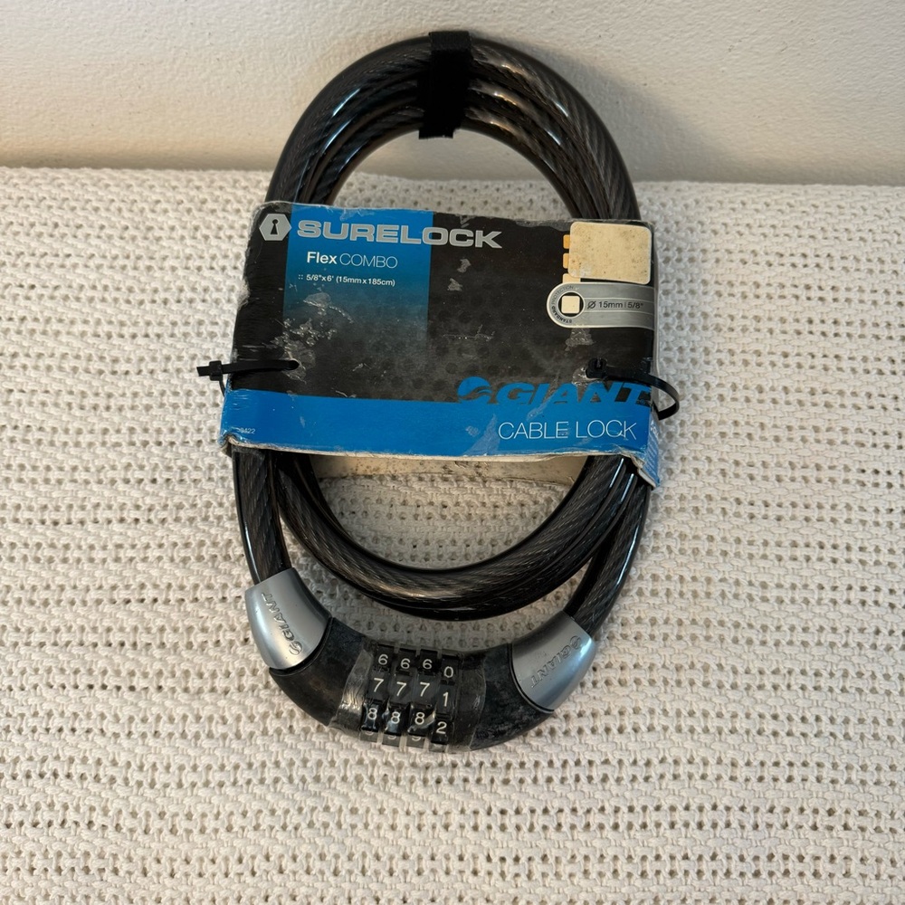 New. On Guard Bicycle Lock Combination Cable size 6’
